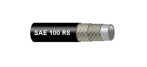 Manguera de caucho trenzado de fibra SAE 100 R3